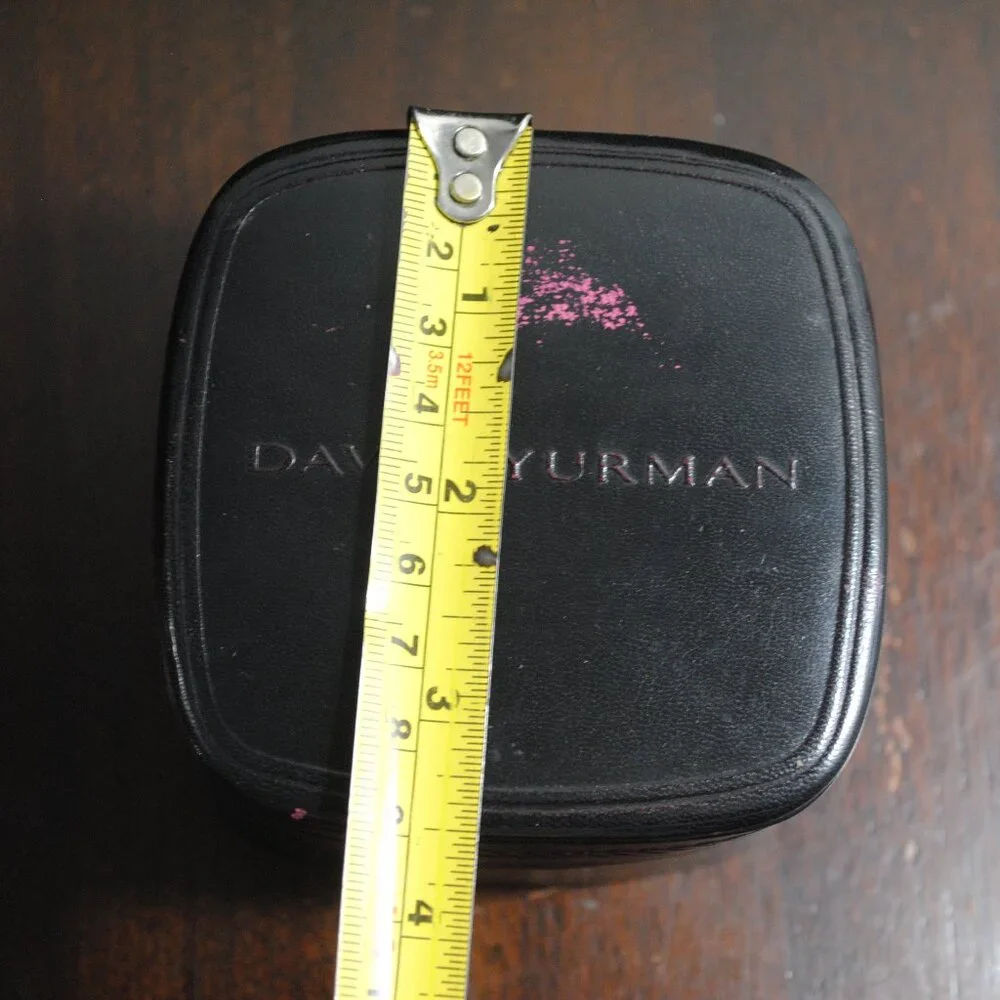 David Yurman Handmade Black Leather Jewelry Box